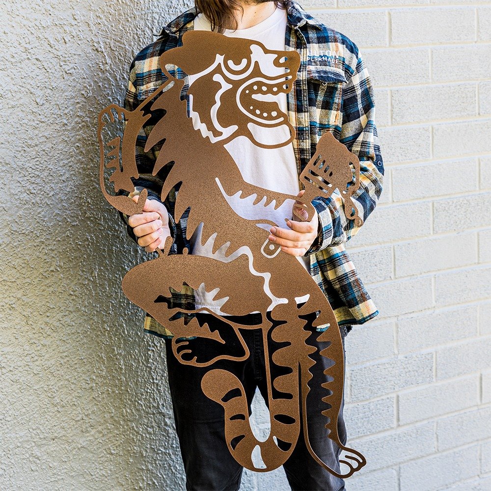 Copper 18-Gauge Steel Die-Cut Sport Mascot Sign