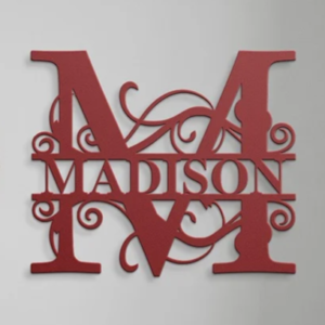 Copper 18-Gauge Steel Die-Cut Rustic Hallway Sign